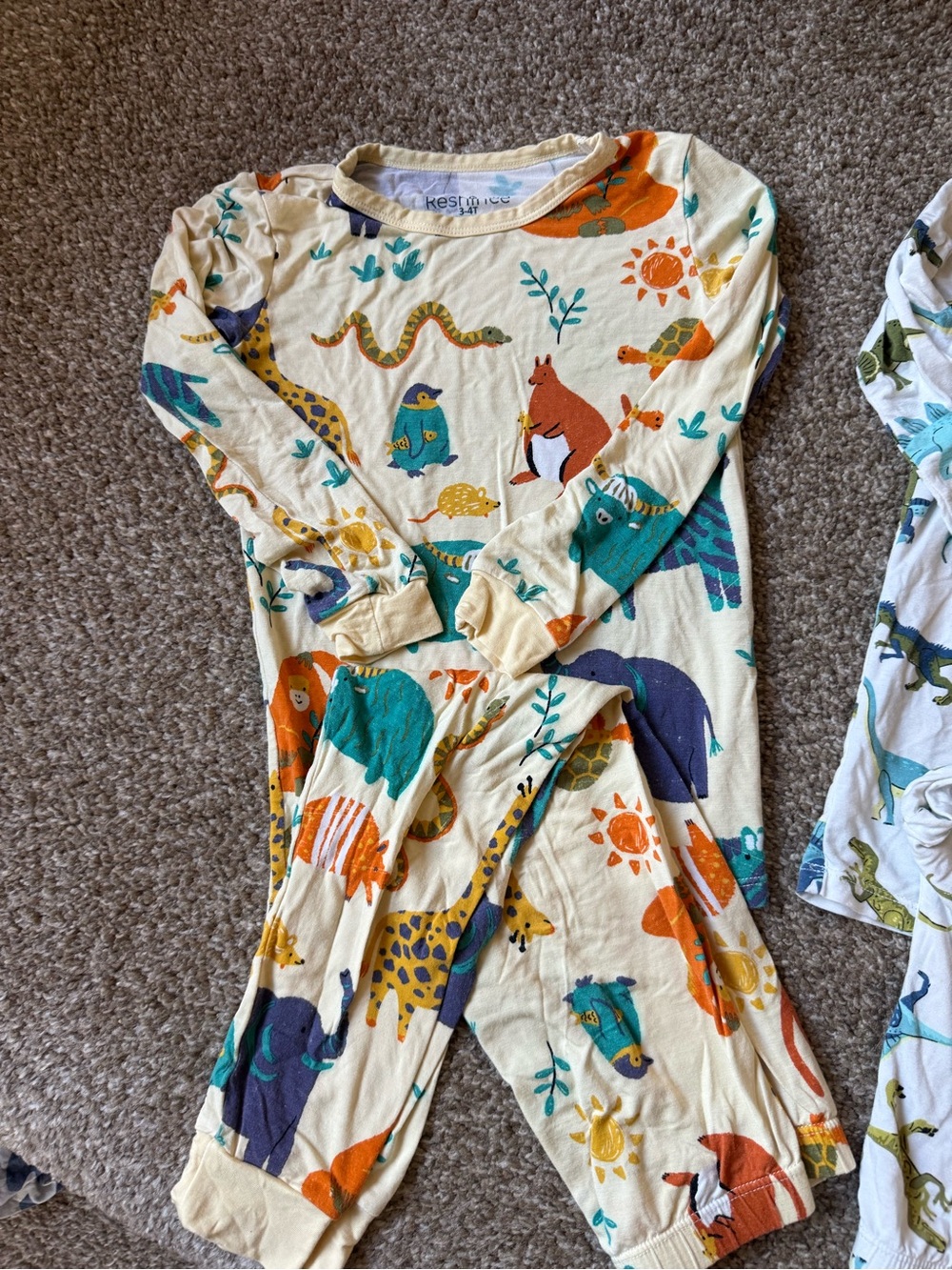 Set of 2 Bamboo Viscose Pajama Sets (3T) - Picture 3 of 7